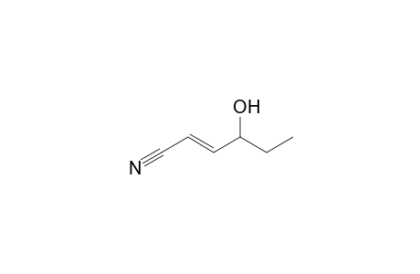 (E)-4-Hydroxyhex-2-enenitrile