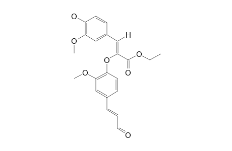 ETHYL-(Z)-BETA-[4-[(E)-2-FORMYLVINYL]-2-METHOXYPHENOXY]-4-HYDROXY-3-METHOXYCINNAMATE