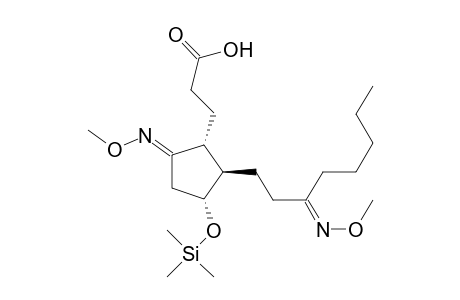 Cyclopentanepropanoic acid, 5-(methoxyimino)-2-[3-(methoxyimino)octyl]-3-[(trimethylsilyl)oxy]-, [1R-(1.alpha.,2.beta.,3.alpha.)]-
