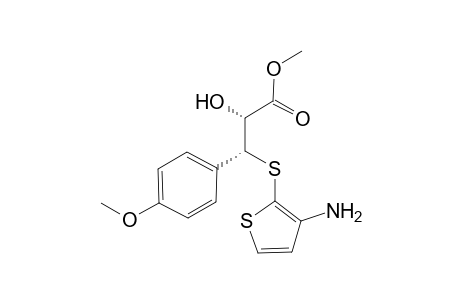 Methyl threo-2-hydroxy-3-(4-methoxyphenyl)-3-(3-amino-2-thienylthio)propionate