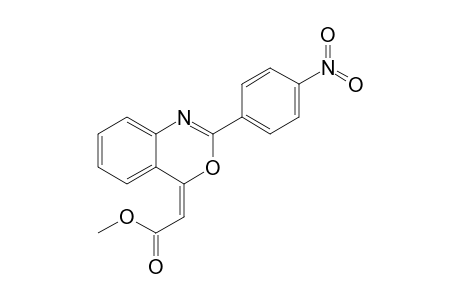 (E)-[2-(4-Nitrophenyl)benzo[d][1,3]oxazin-4-ylidene]acetic acid methyl ester