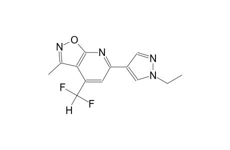 isoxazolo[5,4-b]pyridine, 4-(difluoromethyl)-6-(1-ethyl-1H-pyrazol-4-yl)-3-methyl-