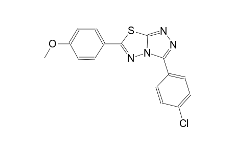 3-(4-chlorophenyl)-6-(4-methoxyphenyl)[1,2,4]triazolo[3,4-b][1,3,4]thiadiazole