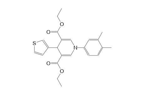 Diethyl 1-(3,4-dimethylphenyl)-4-(3-thienyl)-1,4-dihydro-3,5-pyridinedicarboxylate