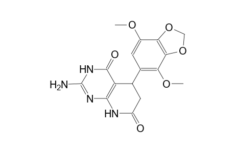 pyrido[2,3-d]pyrimidine-4,7(3H,6H)-dione, 2-amino-5-(4,7-dimethoxy-1,3-benzodioxol-5-yl)-5,8-dihydro-