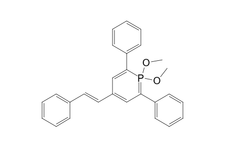 Phosphorin, 1,1-dihydro-1,1-dimethoxy-2,6-diphenyl-4-(2-phenylethenyl)-, (E)-