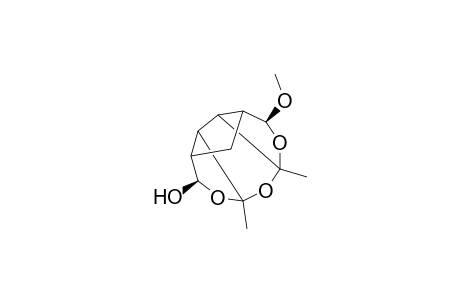 4,6-Dimethyl-2.beta.-methoxy-8-.beta.-hydroxy-3,5,7-trioxatetracyclo[7.2.1.0(4,11).0(6,10)]dodecane
