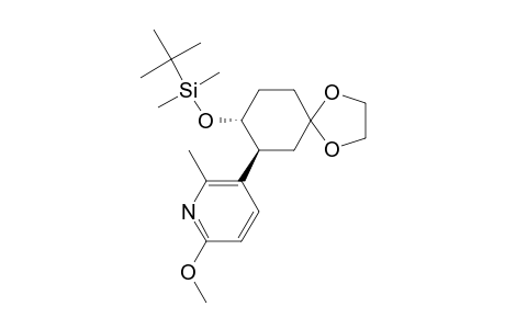 TRANS-4-TERT.-BUTYLDIMETHYLSILOXY-3-(6'-METHOXY-2'-METHYL-3'-PYRIDYL)-CYCLOHEXAN-1-ONE_ETHYLENE_ACETAL