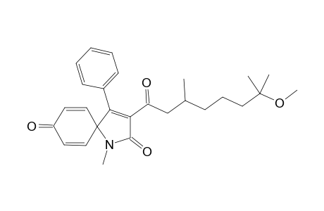 3-(7-Methoxy-3,7-dimethyloctanoyl)-1-methyl-4-phenyl-1-azaspiro[4.5]deca-3,6,9-triene-2,8-dione