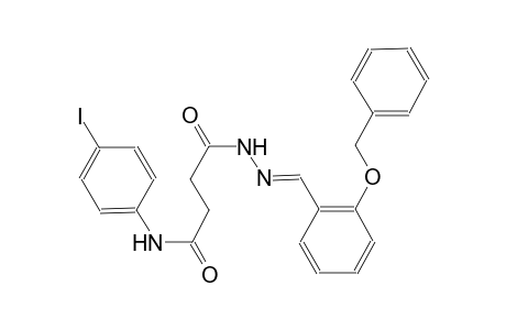 butanoic acid, 4-[(4-iodophenyl)amino]-4-oxo-, 2-[(E)-[2-(phenylmethoxy)phenyl]methylidene]hydrazide