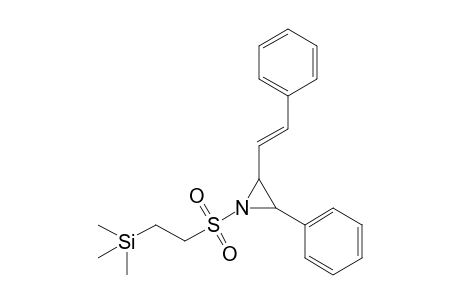 N-(.beta.-Trimethylsilylethylsulfonyl)-2-phenyl-3-[(E)-2-phenyleth-1-enyl]aziridine