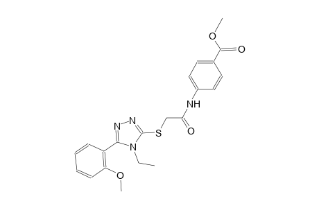 methyl 4-[({[4-ethyl-5-(2-methoxyphenyl)-4H-1,2,4-triazol-3-yl]sulfanyl}acetyl)amino]benzoate