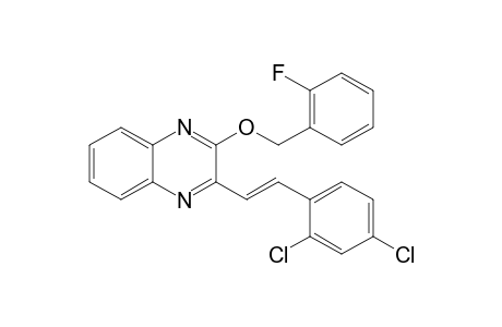 Quinoxaline, 2-[2-(2,4-dichlorophenyl)ethenyl]-3-[(2-fluorophenyl)methoxy]-