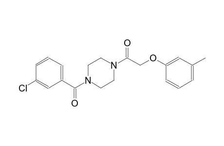 piperazine, 1-(3-chlorobenzoyl)-4-[(3-methylphenoxy)acetyl]-
