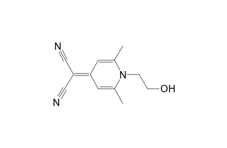 2-[1-(2-hydroxyethyl)-2,6-dimethyl-4-pyridinylidene]propanedinitrile