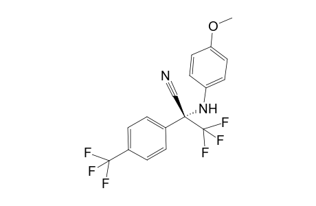 (R)-3,3,3-trifluoro-2-((4-methoxyphenyl)amino)-2-(4-(trifluoromethyl)phenyl)propanenitrile