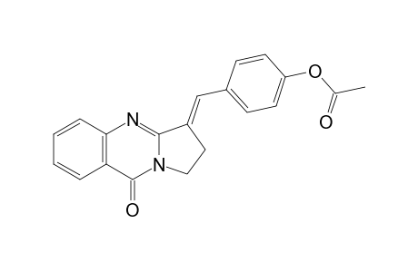 3-[4'-Acetoxybenzylidene]-1,2-dihydro-pyrrolo[2,1-b]quinazolin-9-one