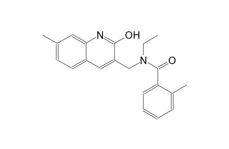 N-ethyl-N-[(2-hydroxy-7-methyl-3-quinolinyl)methyl]-2-methylbenzamide