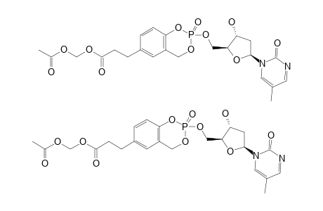 5-(ACETOXYMETHYLPROPIONATE)-CYCLOSAL-N1-(BETA-D-2'-DEOXYRIBOSYL)-5-METHYL-PYRIMIDIN-2-ONE-5'-MONOPHOSPHATE;5-AM-PROPIONATE-CYLOSAL-M(5)-KMP