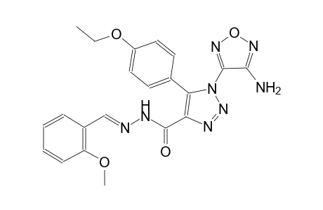 1-(4-amino-1,2,5-oxadiazol-3-yl)-5-(4-ethoxyphenyl)-N'-[(E)-(2-methoxyphenyl)methylidene]-1H-1,2,3-triazole-4-carbohydrazide