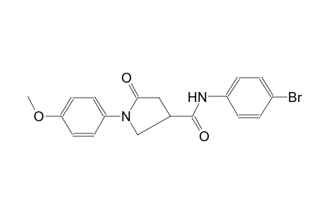 3-pyrrolidinecarboxamide, N-(4-bromophenyl)-1-(4-methoxyphenyl)-5-oxo-