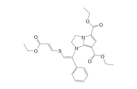 Ethyl (2E,5Z)-6-[5,7-bis(ethoxycarbonyl)-2,3-dihydro-1H-pyrrolo[1,2-a]imidazol-1-yl]-6-phenyl-4-thiahexa-2,5-dienoate