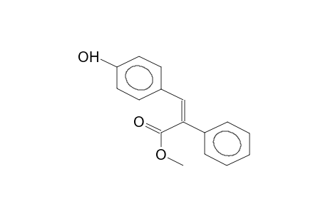 methyl alpha-phenyl-beta-(4-hydroxyphenyl)acrylate