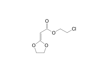 2-[[[2-(chloroethyl)oxy]carbonyl]methylidene]-1,3-di-oxolane