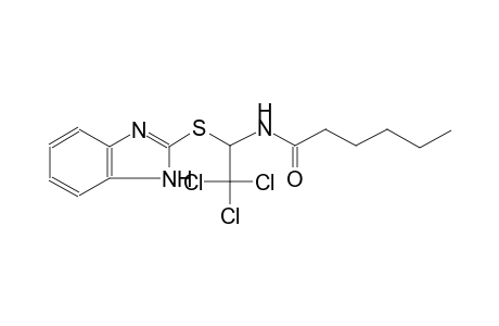 N-[1-(1H-benzimidazol-2-ylsulfanyl)-2,2,2-trichloroethyl]hexanamide