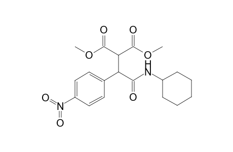 Dimethyl 2-[1-p-nitrophenyl-2-(cyclohexylamino)-2-oxoethyl]malonata