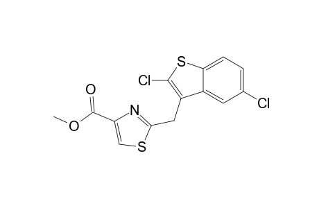 2-[(2,5-dichlorobenz[b]thien-3-yl)methyl]-4-thiazolecarboxylic acid, methyl ester