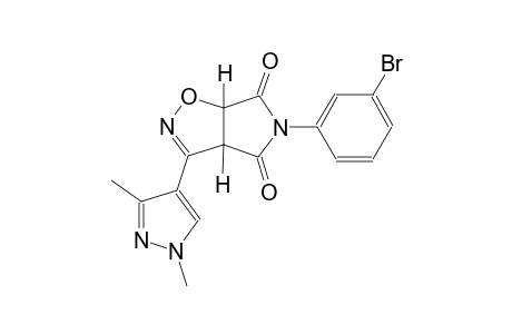 3aH-pyrrolo[3,4-d]isoxazole-4,6(5H,6aH)-dione, 5-(3-bromophenyl)-3-(1,3-dimethyl-1H-pyrazol-4-yl)-, (3aS,6aR)-