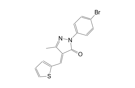(4E)-2-(4-bromophenyl)-5-methyl-4-(2-thienylmethylene)-2,4-dihydro-3H-pyrazol-3-one