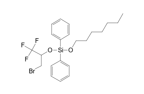 Silane, diphenylheptyloxy(1,1,1-trifluoro-3-bromoprop-2-yloxy)-