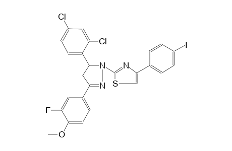 thiazole, 2-[5-(2,4-dichlorophenyl)-3-(3-fluoro-4-methoxyphenyl)-4,5-dihydro-1H-pyrazol-1-yl]-4-(4-iodophenyl)-