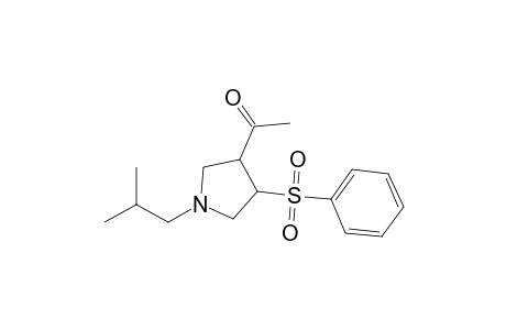 4-Acetyl-1-isobutyl-3-phenylsulfonylpyrrolidine