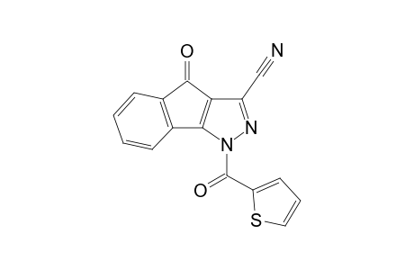 4-Oxo-1-(thiophene-2-carbonyl)-1,4-dihydroindeno[1,2-c]pyrazole-3-carbonitrile