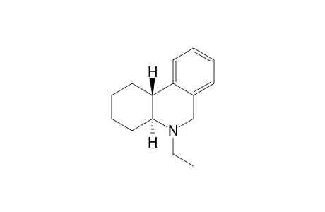 trans-N-Ethyl-1,2,3,4,4a,5,6,10b-octahydrophenanthridine