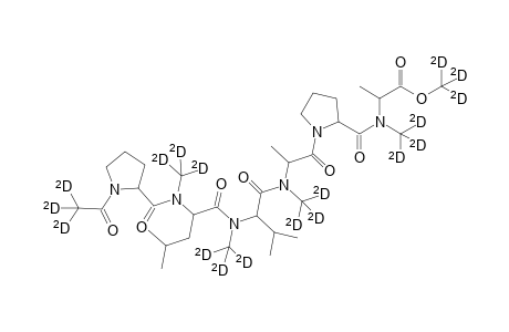 N-Trideuteroacetyl-(N,0-pertrideuteromethyl)-prolyl-leucyl-valyl-alanyl-propyl-alanine