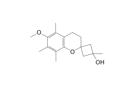 cis-6-Methoxy-3',5,7,8-tetramethylspiro[chromane-2,1'-cyclo-butan]-3'-ol