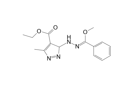 3H-pyrazole-4-carboxylic acid, 3-[2-(methoxyphenylmethylene)hydrazinyl]-5-methyl-, ethyl ester