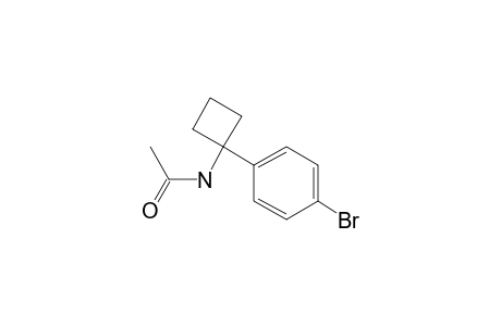 1-(4-Bromophenyl)cyclobutanamine, N-acetyl-