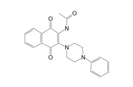 2-Acetylamino-3-(4-phenylpiperazino)-1,4-naphthoquinone