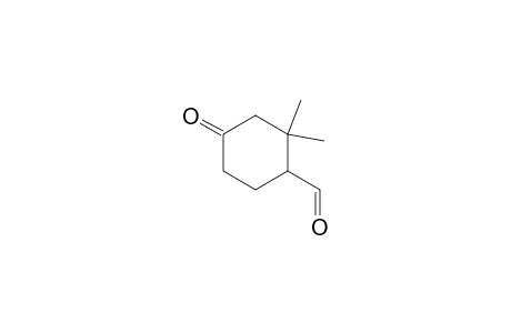 2,2-dimethyl-4-oxocyclohexane-1-carboxaldehyde