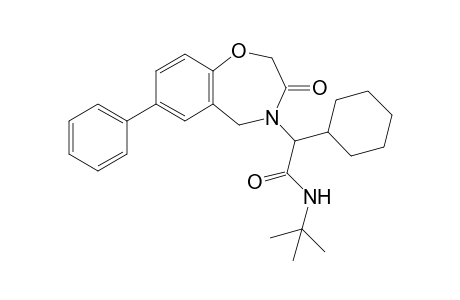 N-(tert-Butyl)-2-cyclohexyl-2-(3-oxo-7-phenyl-2,3-dihydrobenzo[f][1,4]oxazepin-4(5H)-yl)acetamide