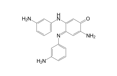 2-Amino-5-[(3'-aminophenyl)amino]-4-[(3"-aminophenyl)imino]-2,5-cyclohexadien-1-one