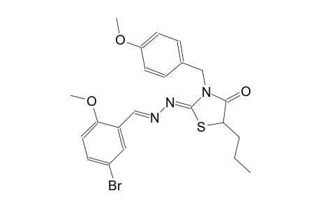 5-bromo-2-methoxybenzaldehyde [(2Z)-3-(4-methoxybenzyl)-4-oxo-5-propyl-1,3-thiazolidin-2-ylidene]hydrazone