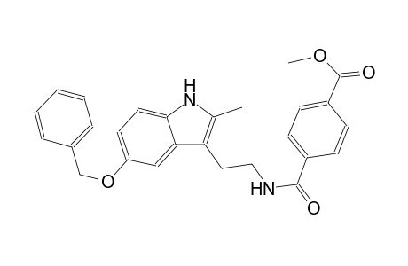 4-[2-(5-benzoxy-2-methyl-1H-indol-3-yl)ethylcarbamoyl]benzoic acid methyl ester