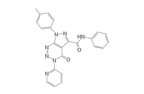 4,7-Dihydro-4-oxo-N-phenyl-3-(pyridin-2-yl)-7-p-tolyl-3H-pyrazolo[3,4-d]-1,2,3-triazine-5-carboxamide