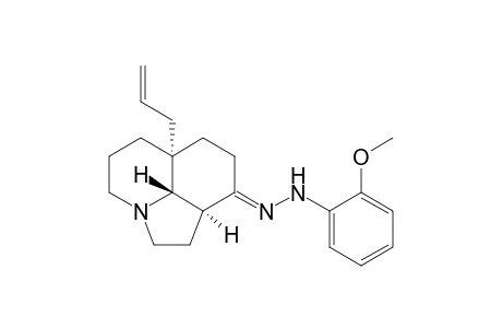 9H-Pyrrolo[3,2,1-ij]quinolin-9-one, decahydro-6a-(2-propenyl)-, (2-methoxyphenyl)hydrazone, (6a.alpha.,9a.alpha.,9b.beta.)-(.+-.)-